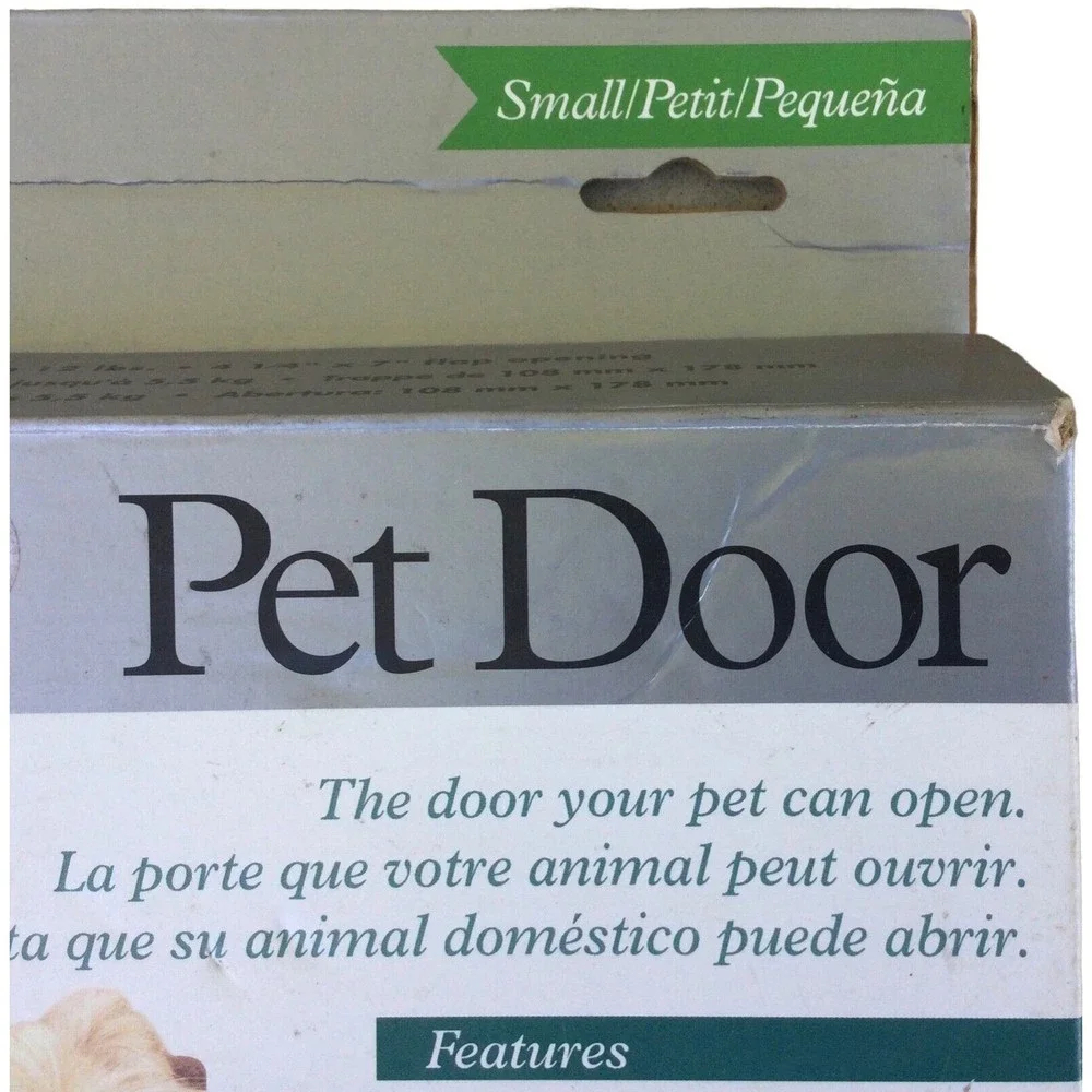 Pet Safe Pet Door Small Pets Up To 12 lbs (Brown)
